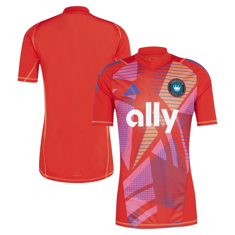 Men's Charlotte FC adidas Red 2024 Goalkeeper Jersey