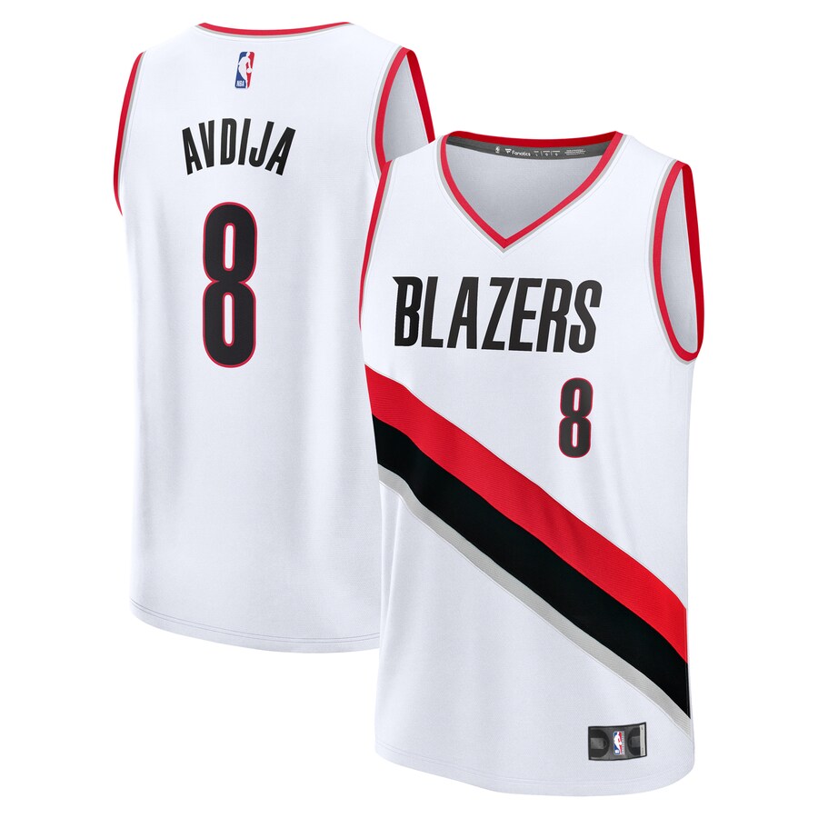 Men's Portland Trail Blazers Deni Avdija Fanatics White Fast Break Replica Player Jersey - Association Edition