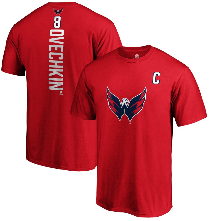 Men's Washington Capitals Alexander Ovechkin Red Playmaker T-Shirt
