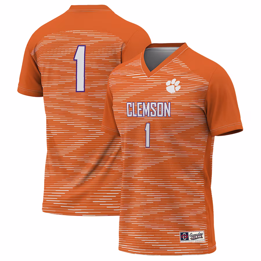 #1 Clemson Tigers GameDay Greats Unisex Lightweight Soccer Jersey - Orange