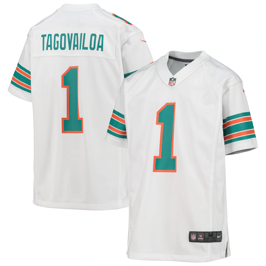 Youth Miami Dolphins Tua Tagovailoa Nike White Game Jersey