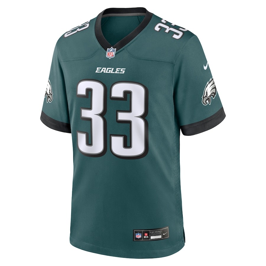 Men's Philadelphia Eagles Cooper DeJean Nike Midnight Green Team Game Jersey