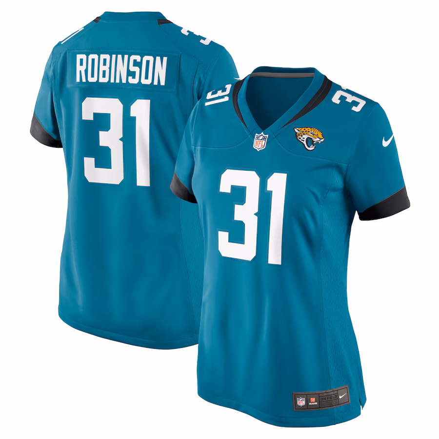 Women's Jacksonville Jaguars Keilan Robinson Nike Teal Game Jersey