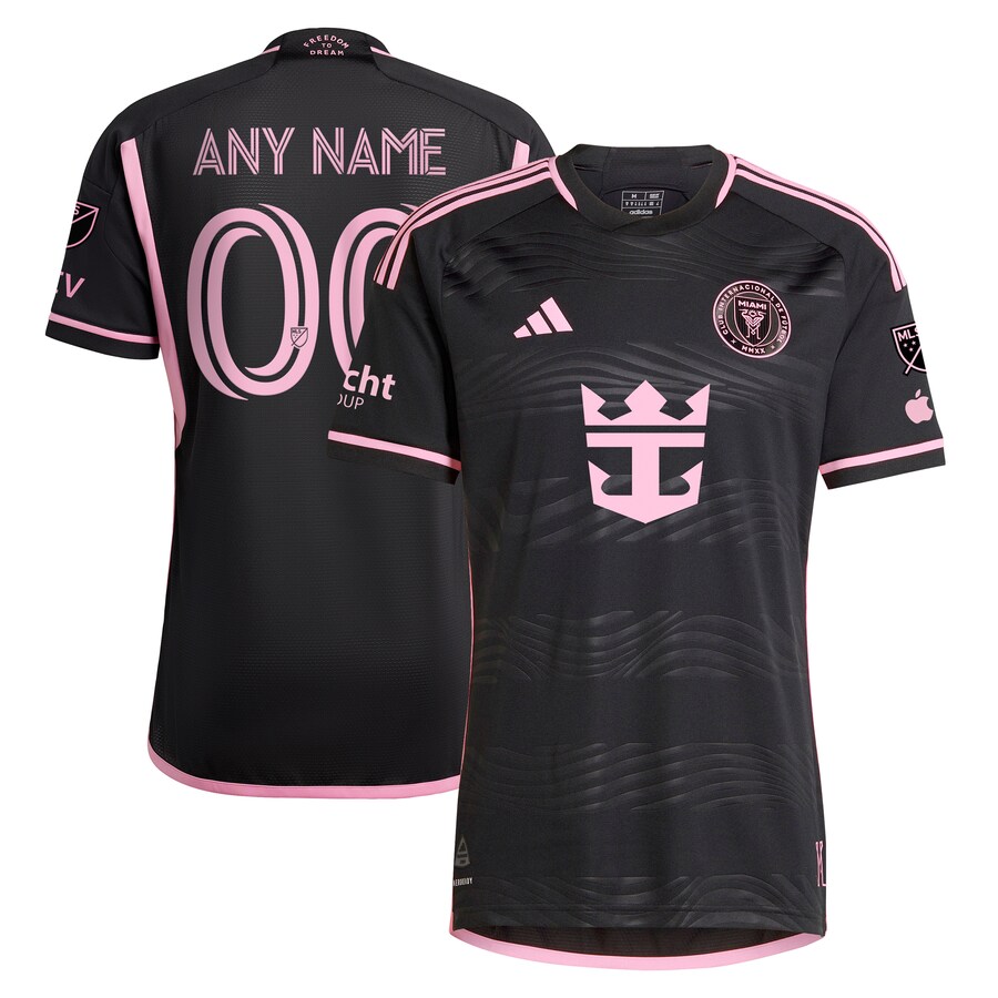 Men's Inter Miami CF  adidas Black 2024 La Noche Authentic Custom Jersey