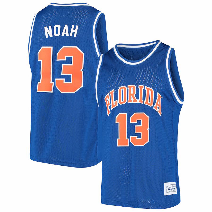 Men's Original Retro Brand Joakim Noah Royal Florida Gators Alumni Basketball Jersey