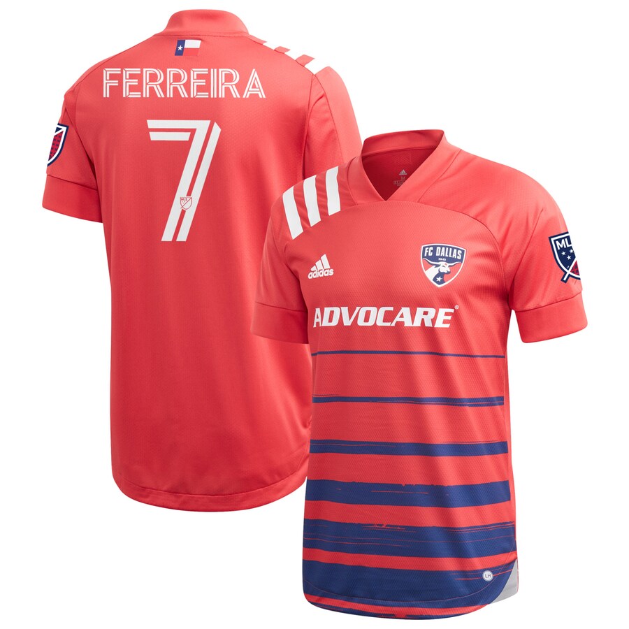 Men's FC Dallas Jesus Ferreira adidas Red 2020 Legacy EQT Authentic Jersey