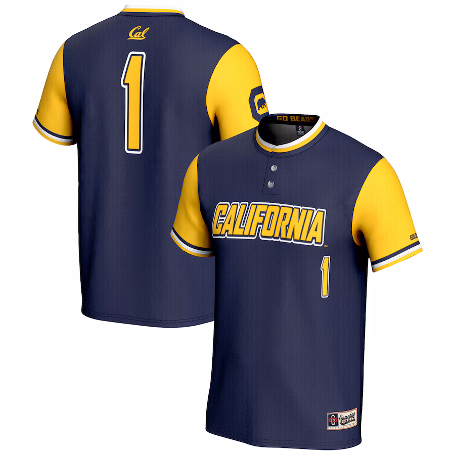 GameDay Greats #1 Navy Cal Bears Lightweight Softball Jersey