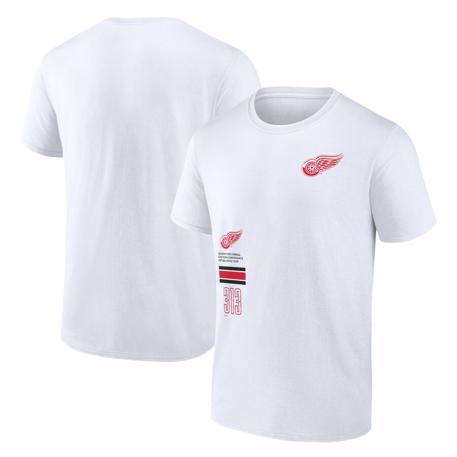 Men's Detroit Red Wings Fanatics White Represent T-Shirt
