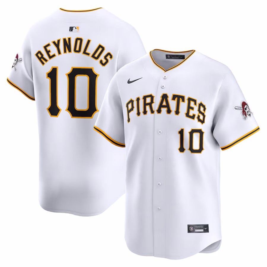 Men's Pittsburgh Pirates Bryan Reynolds Nike White Home Limited Player Jersey