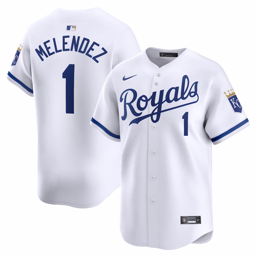 Men's Kansas City Royals MJ Melendez Nike White Home Limited Player Jersey