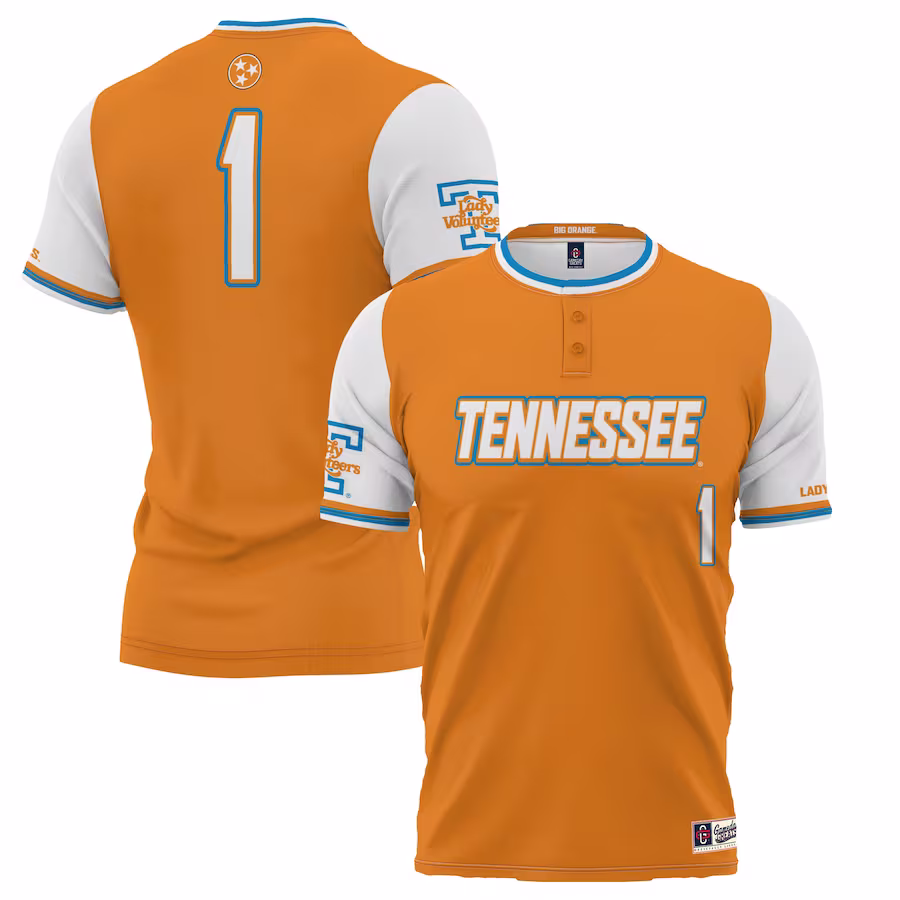 #1 Tennessee Volunteers GameDay Greats Unisex Lightweight Softball Jersey - Tennessee Orange