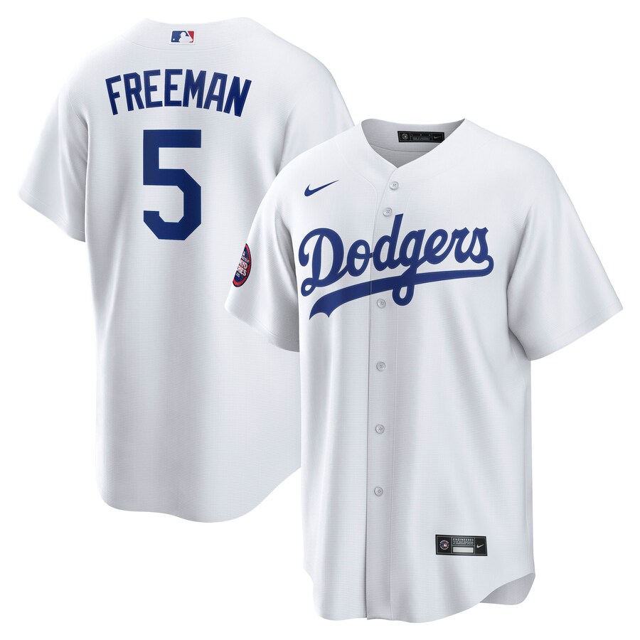 Men's Los Angeles Dodgers Freddie Freeman Nike White 2025 MLB World Tour: Tokyo Series Home Replica Player Jersey