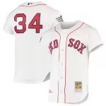 Men's Boston Red Sox David Ortiz Mitchell & Ness White 2004 Cooperstown Collection Home Authentic Jersey