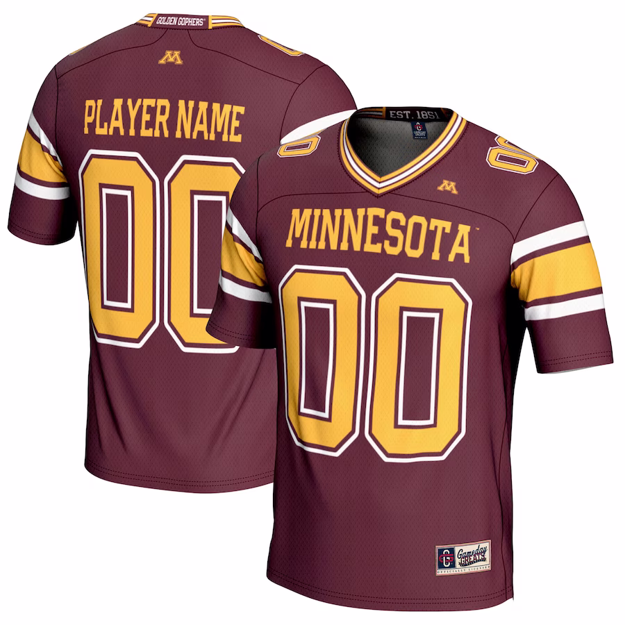 Minnesota Golden Gophers GameDay Greats NIL Pick-A-Player Football Jersey �?Maroon