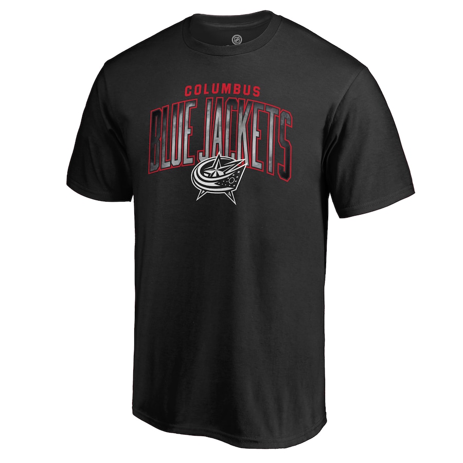 Men's Columbus Blue Jackets Black Arch Smoke T-Shirt