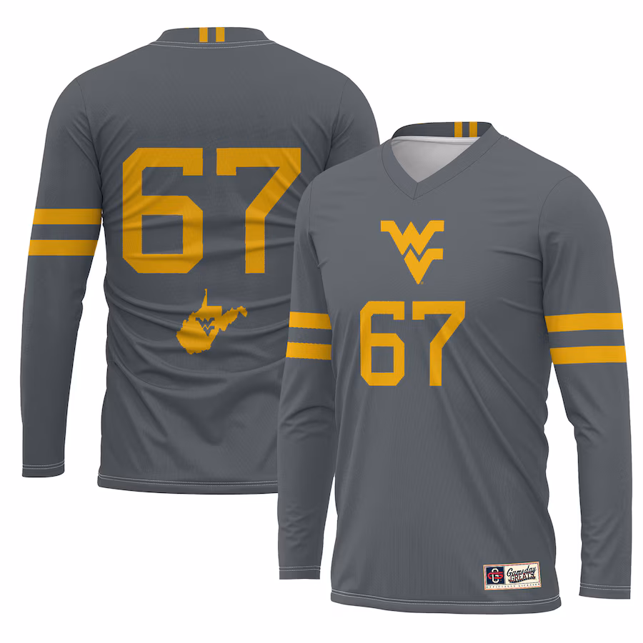 Youth GameDay Greats #67 Gray West Virginia Mountaineers Lightweight Women's Volleyball Jersey