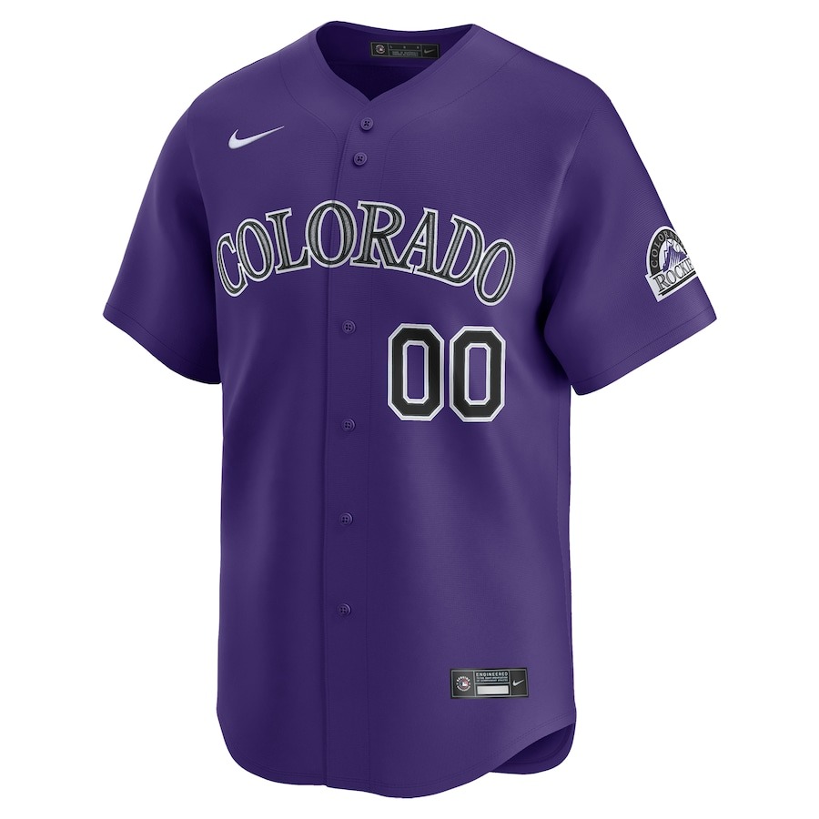 Men's Colorado Rockies  Nike Purple  Alternate Limited Custom Jersey