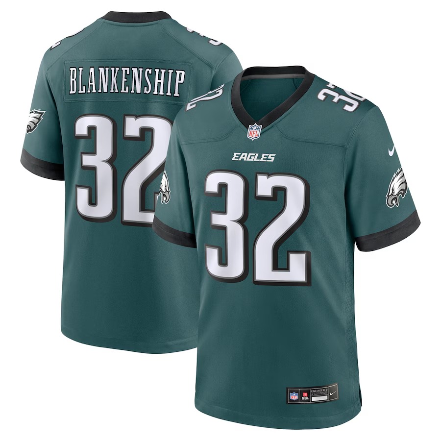 Men's Philadelphia Eagles Reed Blankenship Nike Midnight Green Team Game Jersey