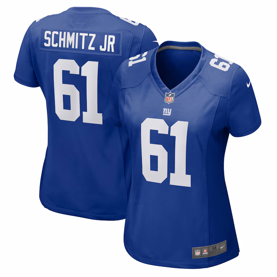 Women's New York Giants John Michael Schmitz Jr. Nike Royal Game Jersey