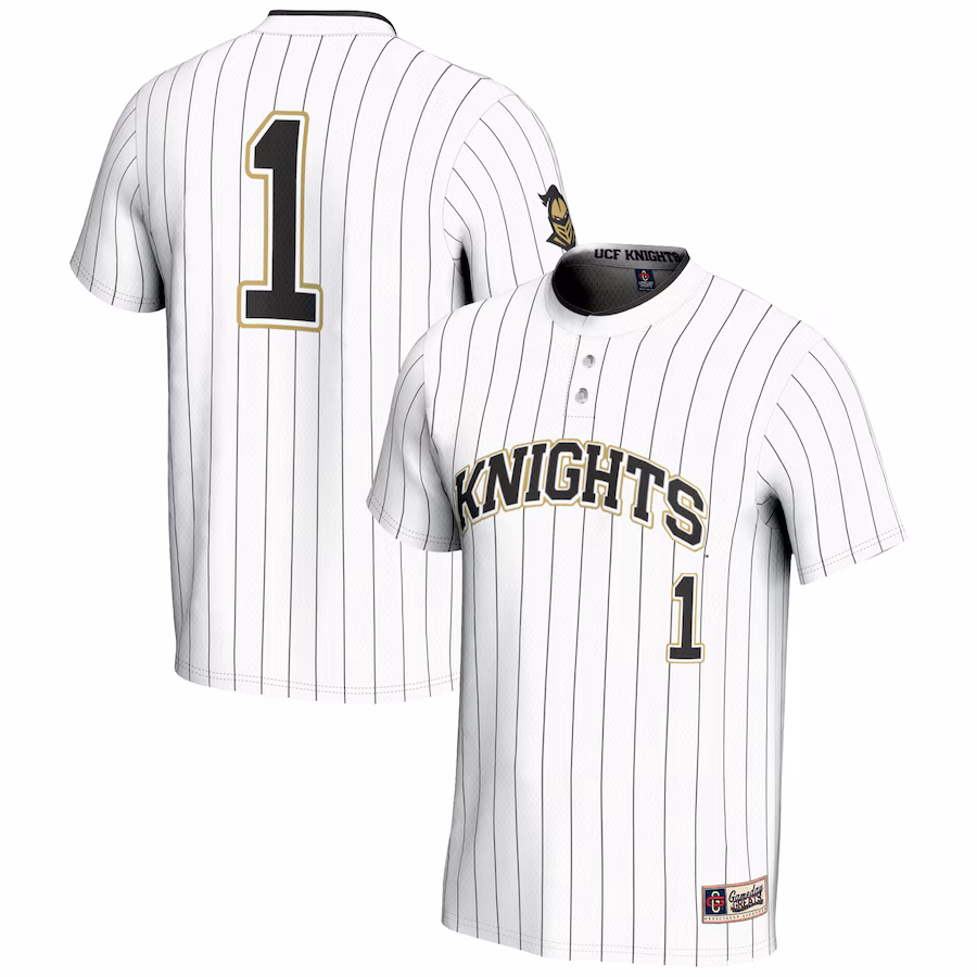 Youth GameDay Greats #1 White UCF Knights Lightweight Softball Jersey