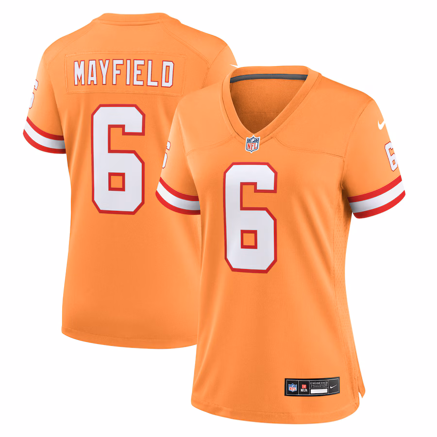 Women's Tampa Bay Buccaneers Baker Mayfield Nike Orange Throwback Game Jersey