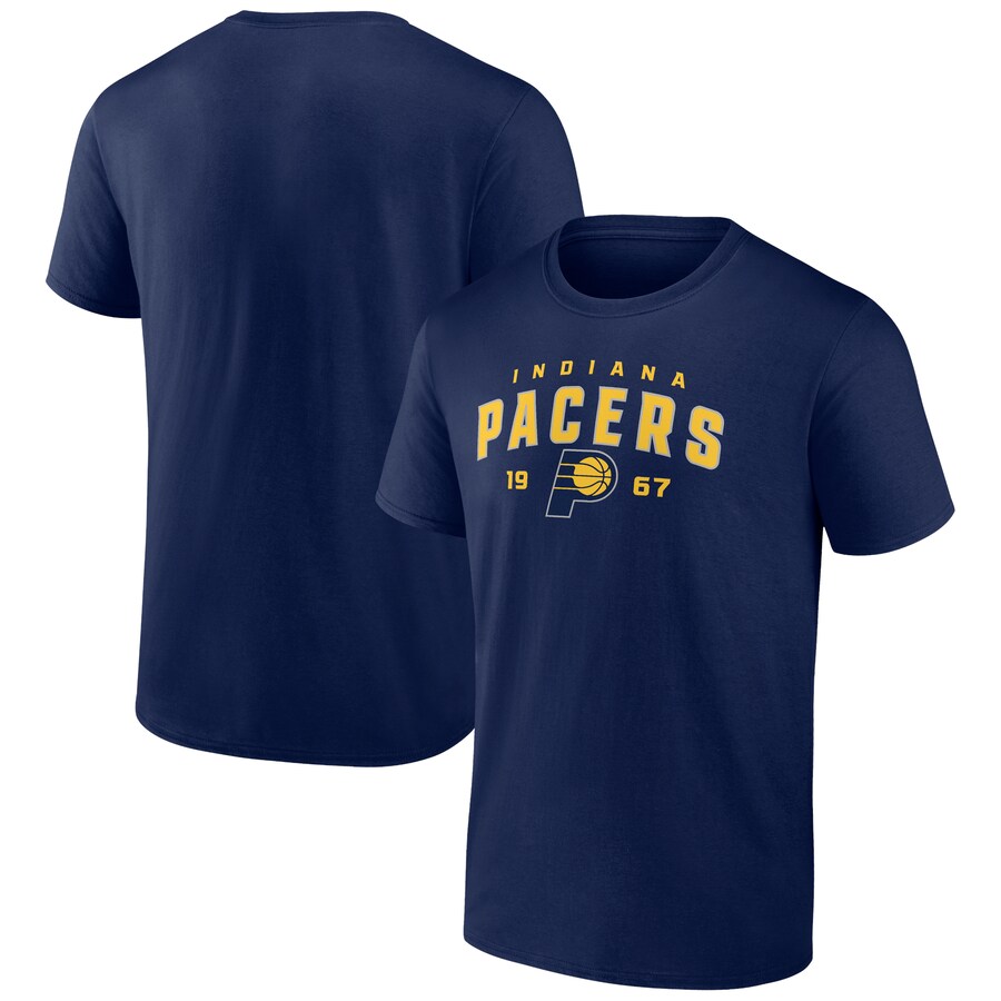 Men's Indiana Pacers Navy Rebel Logo T-Shirt