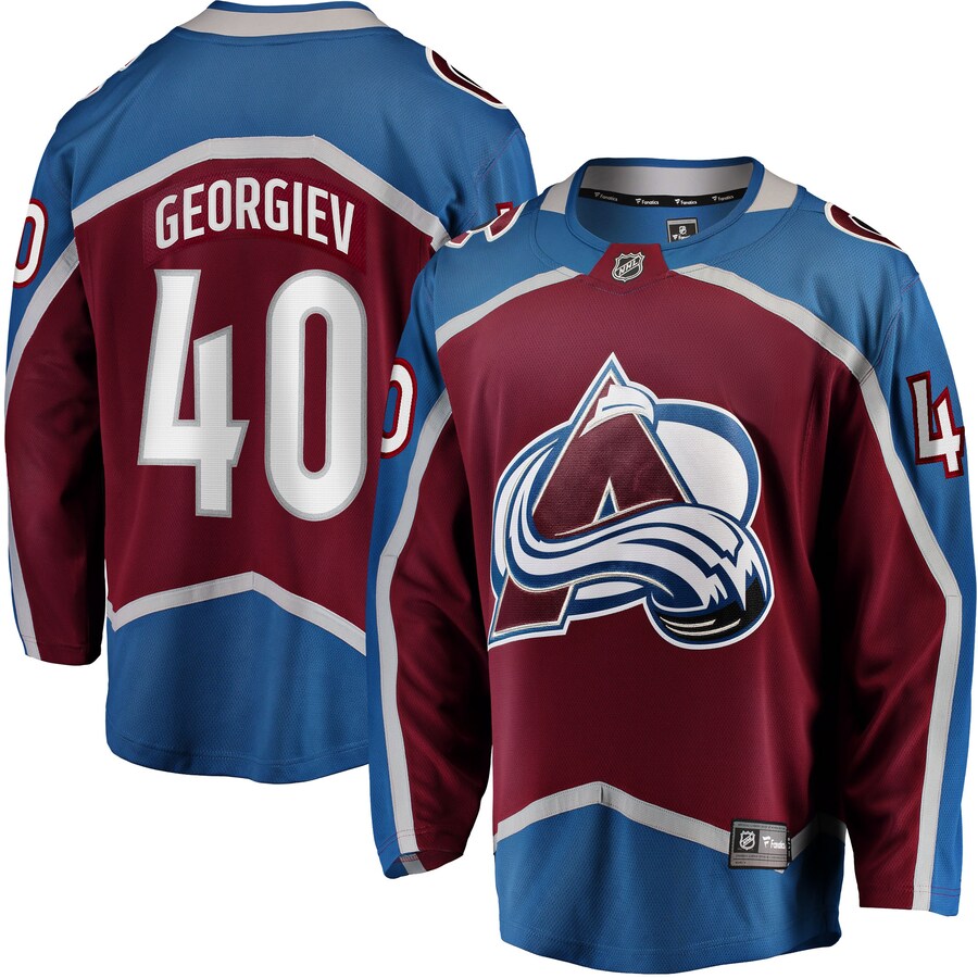 Men's Colorado Avalanche Alexandar Georgiev Fanatics Branded Burgundy Home Breakaway Player Jersey