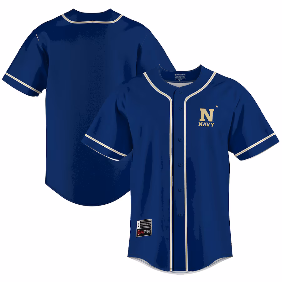 Navy Midshipmen GameDay Greats  Lightweight Baseball Jersey - Blue
