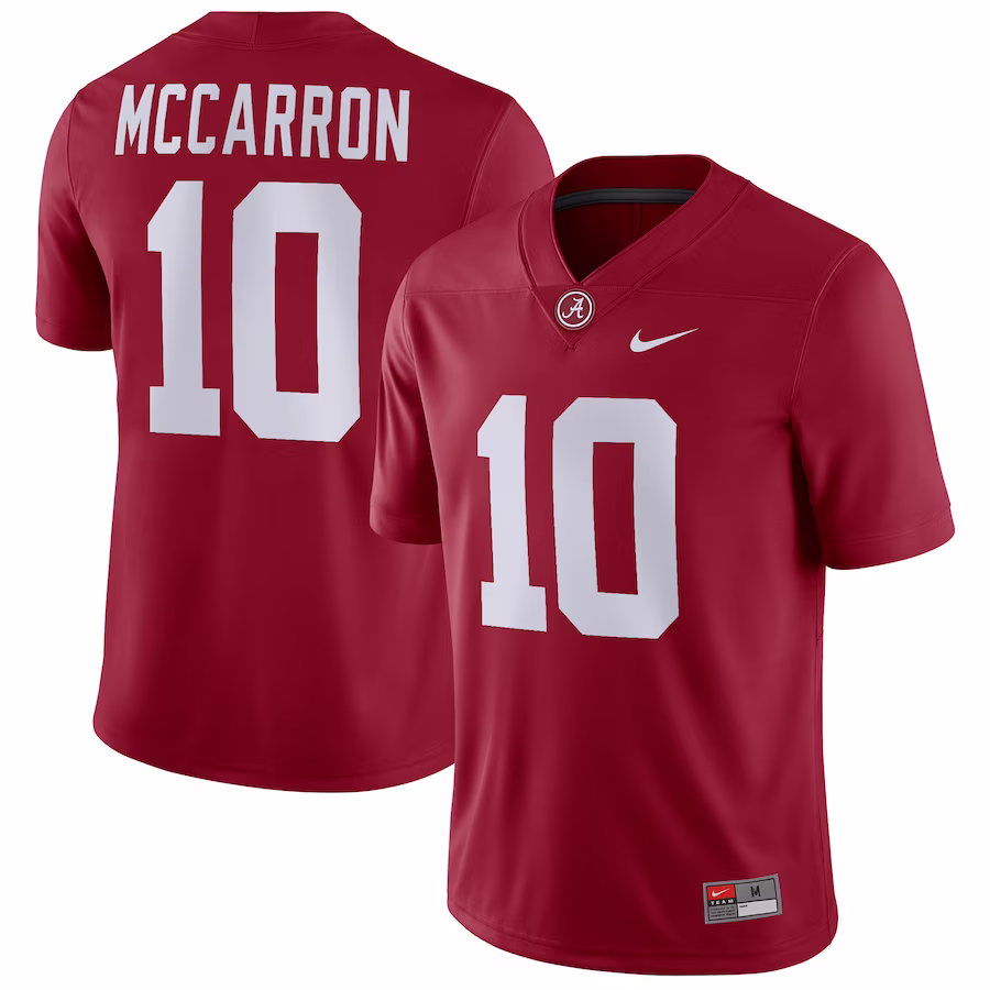 AJ McCarron Alabama Crimson Tide Nike Game Jersey - Crimson