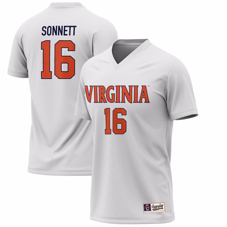Emily Sonnett Virginia Cavaliers GameDay Greats Lightweight Alumni Soccer Jersey - White