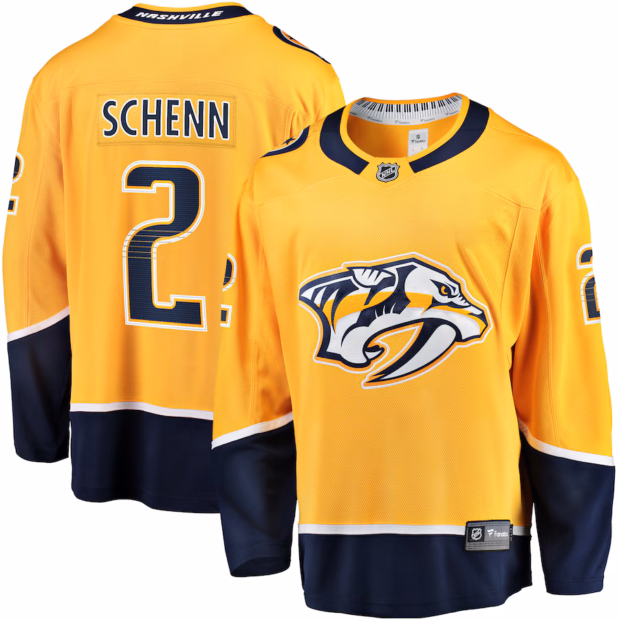 Men's Nashville Predators Luke Schenn Fanatics Gold Home Breakaway Jersey