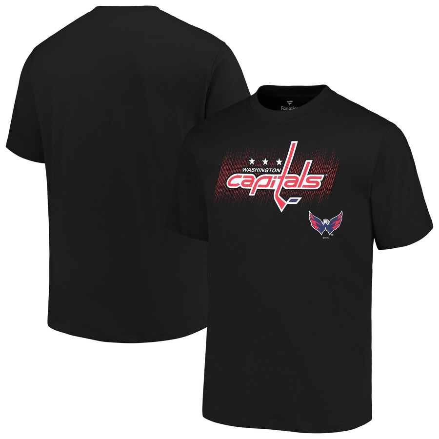 Men's Washington Capitals Fanatics Black Big & Tall Wordmark T-Shirt