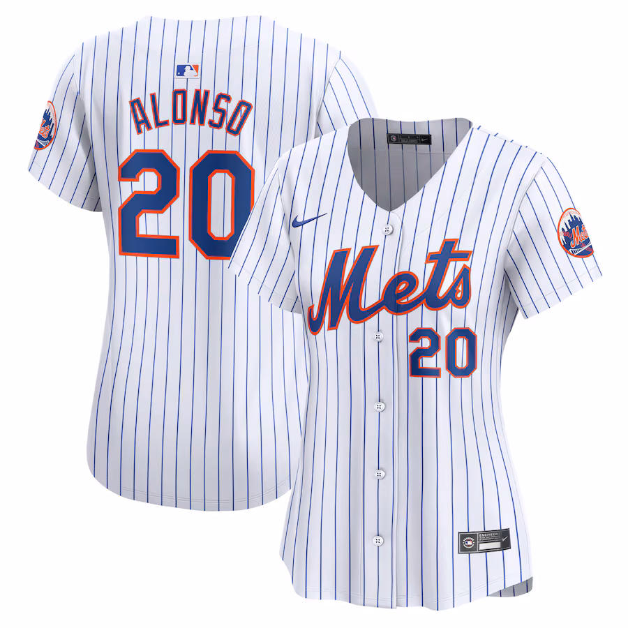 Women's New York Mets Pete Alonso Nike White Home Limited Player Jersey