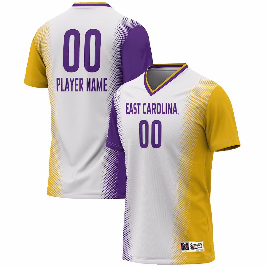 ECU Pirates GameDay Greats Unisex NIL Pick-A-Player Lightweight Women's Soccer Jersey - White
