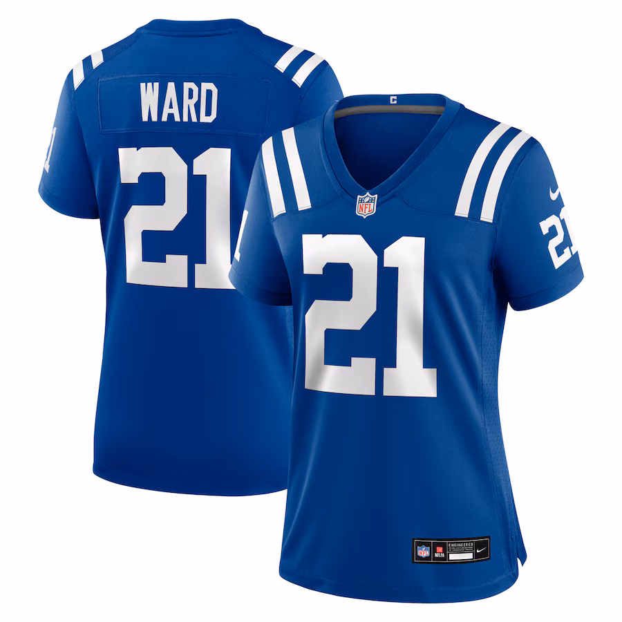 Women's Indianapolis Colts Charvarius Ward Nike Royal Team Game Jersey