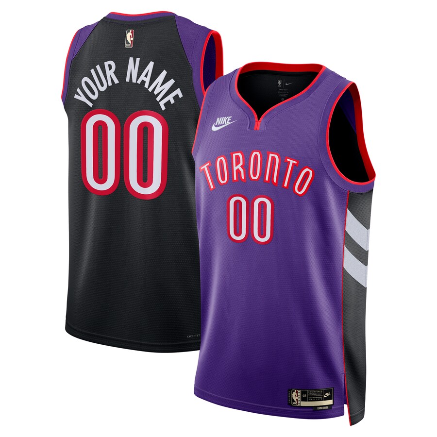 Unisex Adult Toronto Raptors Nike Purple Swingman Custom Jersey - Classic Edition