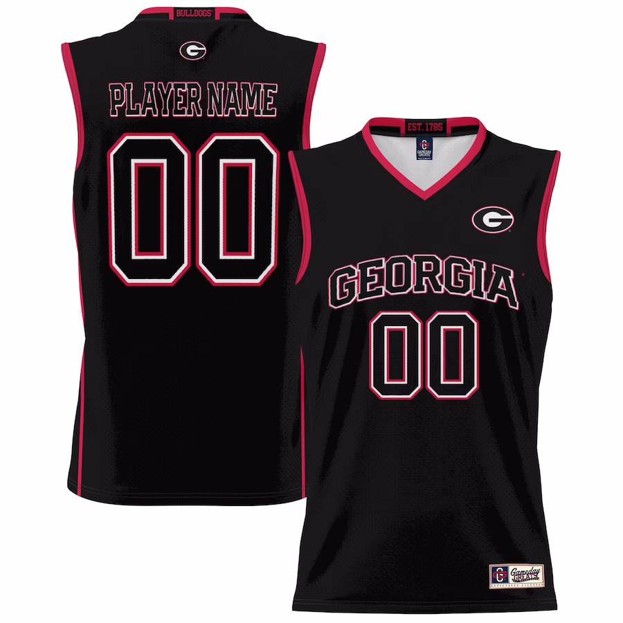 Georgia Bulldogs GameDay Greats Youth NIL Pick-A-Player Lightweight Basketball Jersey - Black