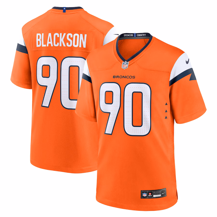 Men's Denver Broncos Angelo Blackson Nike  Orange Game Jersey