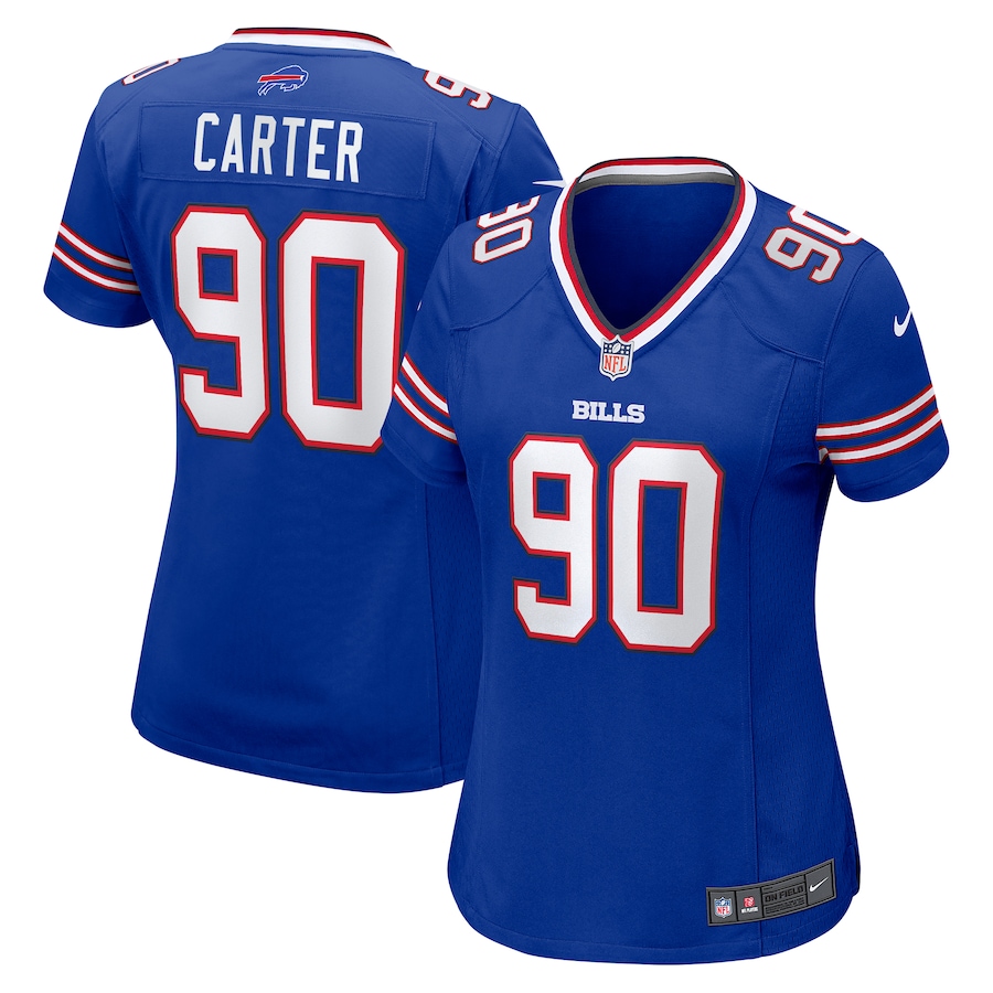 Women's Buffalo Bills DeWayne Carter Nike Royal Game Jersey