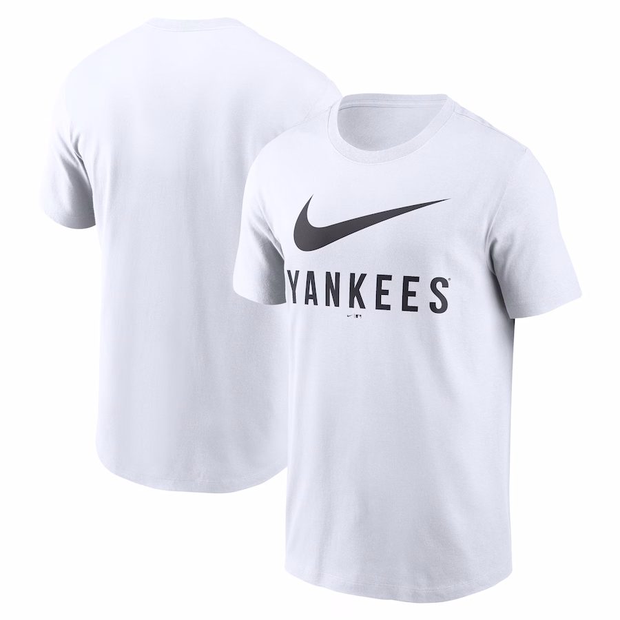 Men's New York Yankees Nike White Swoosh T-Shirt
