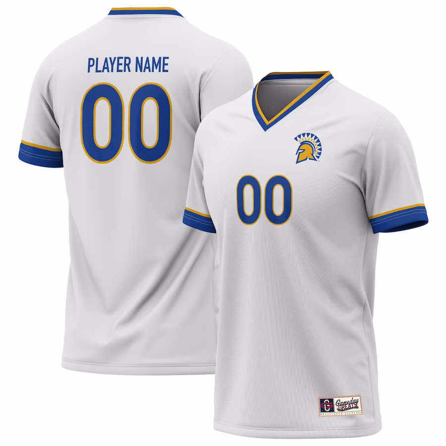 San Jose State Spartans GameDay Greats U NIL Pick-A-Player Lightweight Soccer Jersey - White