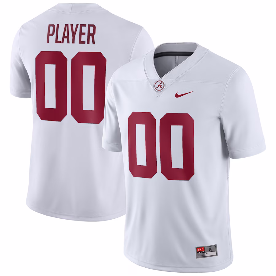 Alabama Crimson Tide Nike Pick-A-Player NIL Replica Football Jersey - White