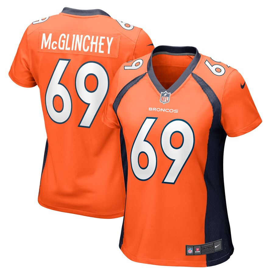 Women's Denver Broncos Mike McGlinchey Nike Orange Game Player Jersey
