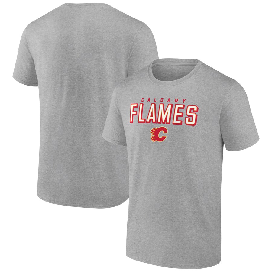 Men's Calgary Flames Heathered Gray Swagger T-Shirt