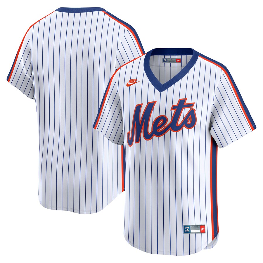 Men's New York Mets Nike White Throwback Cooperstown Collection Limited Jersey