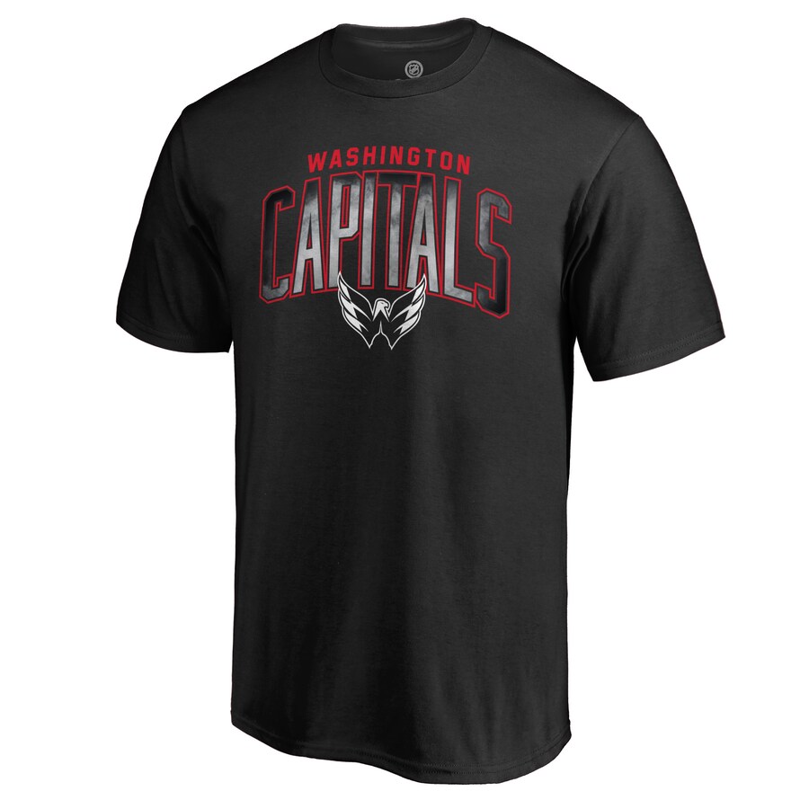 Men's Washington Capitals Black Arch Smoke T-Shirt