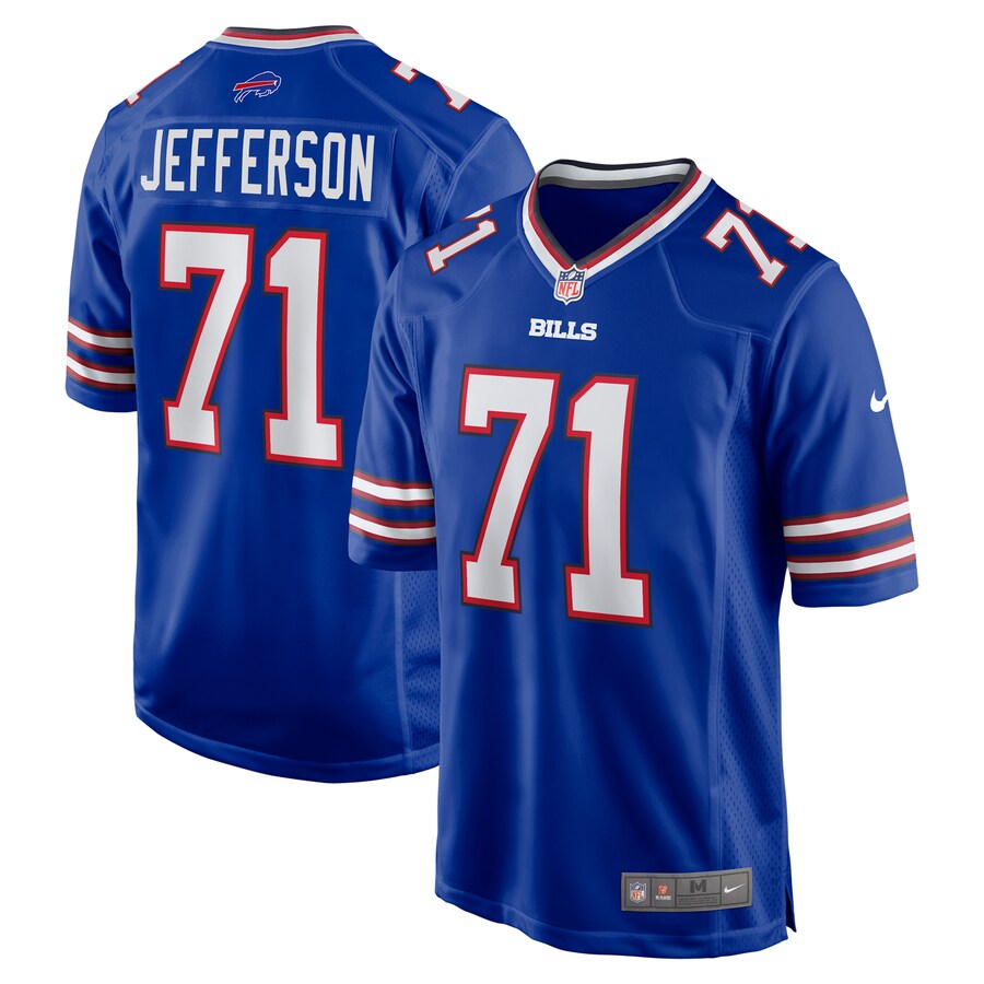 Men's Buffalo Bills Quinton Jefferson Nike Royal Game Jersey