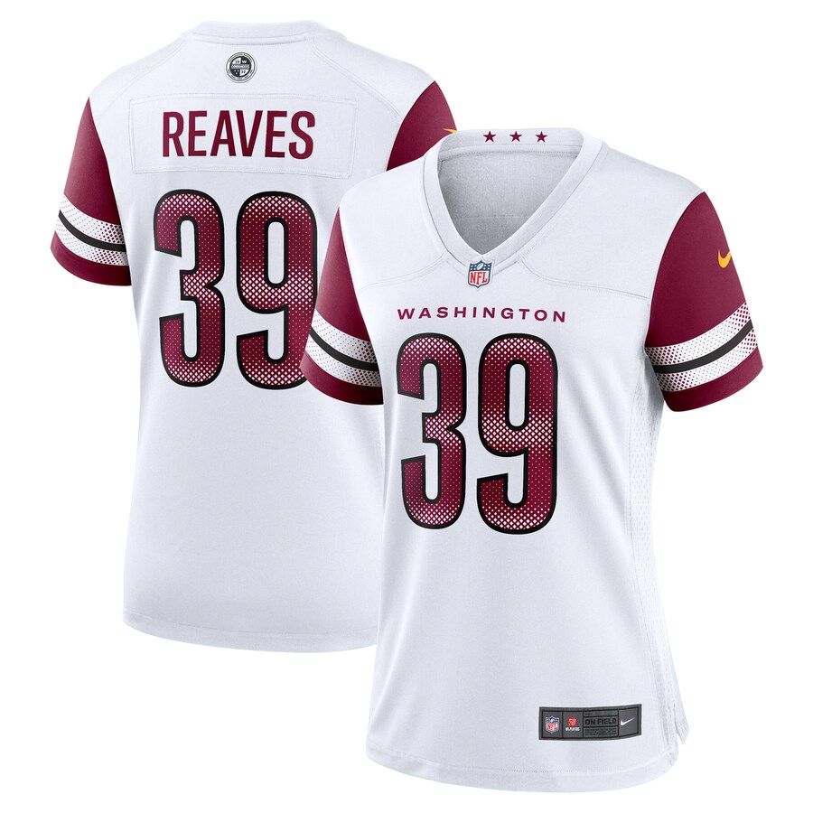 Women's Washington Commanders Jeremy Reaves Nike White Game Jersey