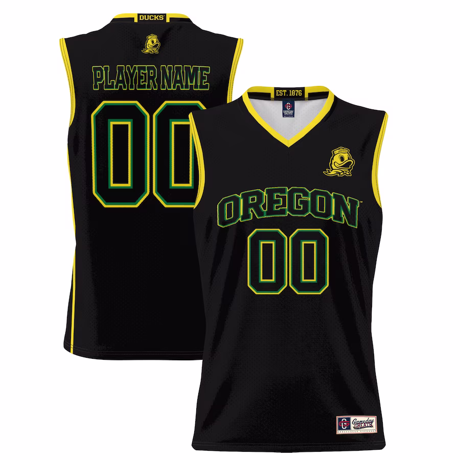 Oregon Ducks GameDay Greats Unisex  Lightweight NIL Pick-A-Player Basketball Jersey - Black