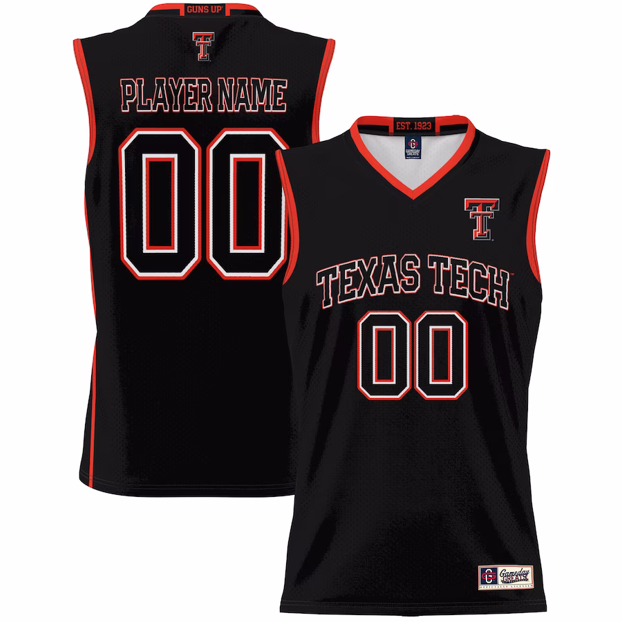 Texas Tech Red Raiders GameDay Greats Youth NIL Pick-A-Player Lightweight Basketball Jersey - Black